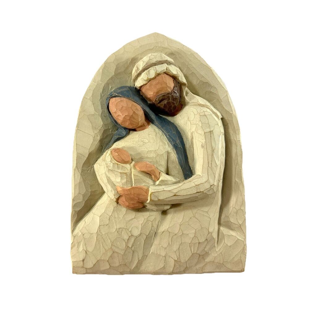Willow Tree The Holy Family Plaque Susan Lordi 2002 Demdaco A Child Is Born 6" - Picture 4 of 7